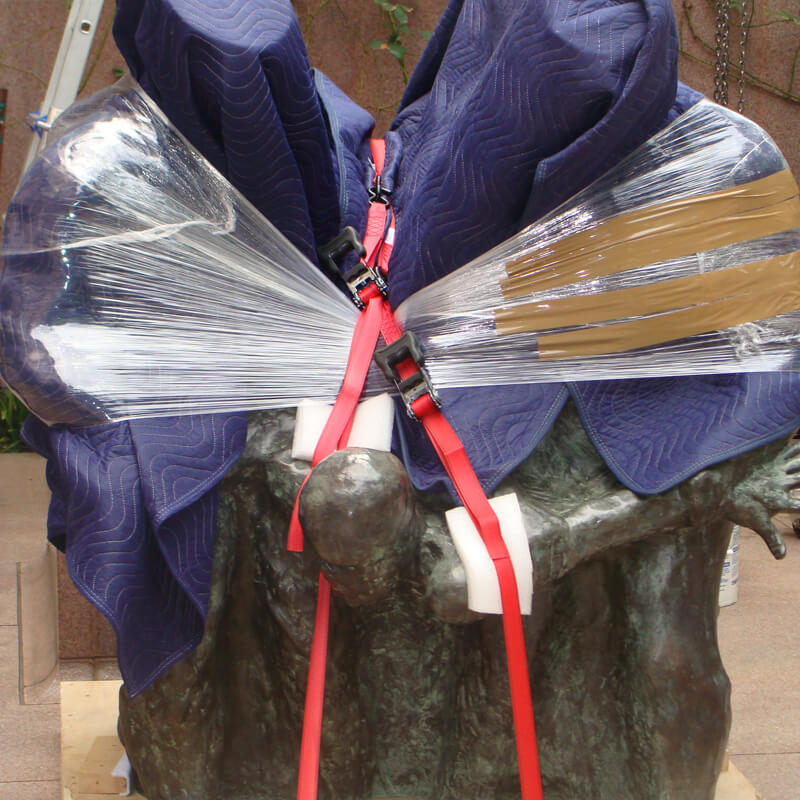 Packing with Slipcase packaging for fine arts shipping